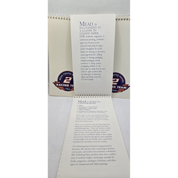 Rusty Wallace Mead Stats and Note Pad 1 Each - Picture 5 of 7